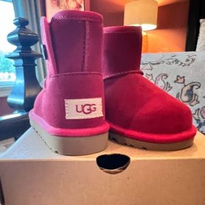 UGG boots girls size 11, red